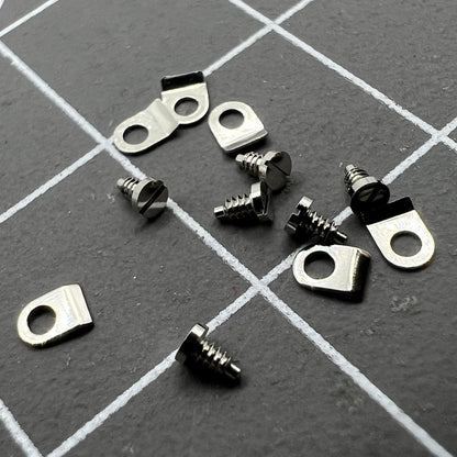 Collier de serrage et vis de boîtier argentés pour mouvement Seagull ST3600 ETA6497 