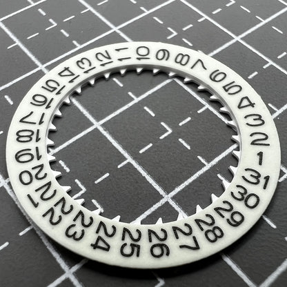White Background Blue Luminous Numerals Disk Date Wheel for Miyota NH35 NH36