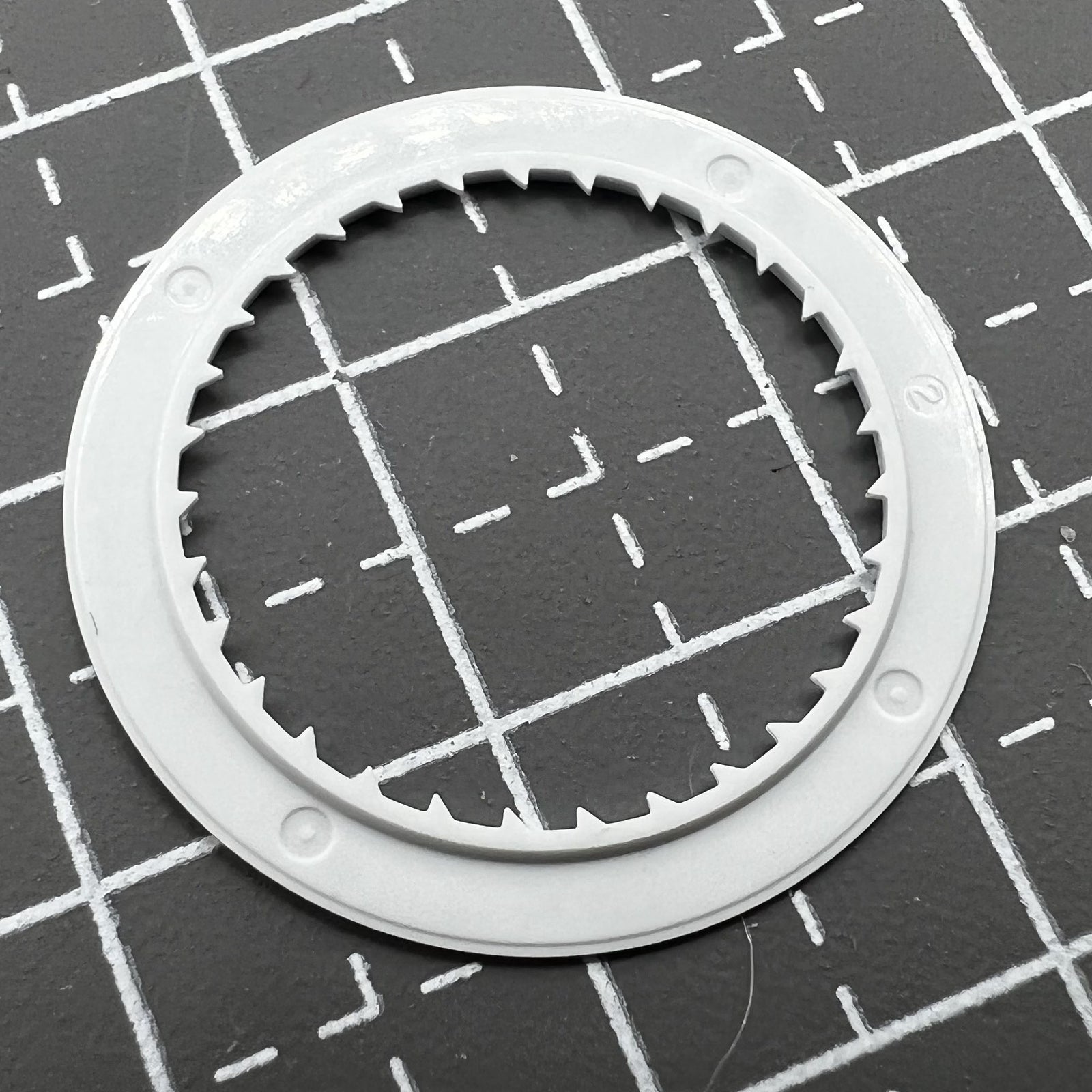 White date disk wheel displaying date at 3 o'clock position for Miyota 8215 8200 movement.
