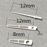 Arrow Shape Silver Trim 12mm Watch Hands for Miyota 2315 2035 2036 2115 2305