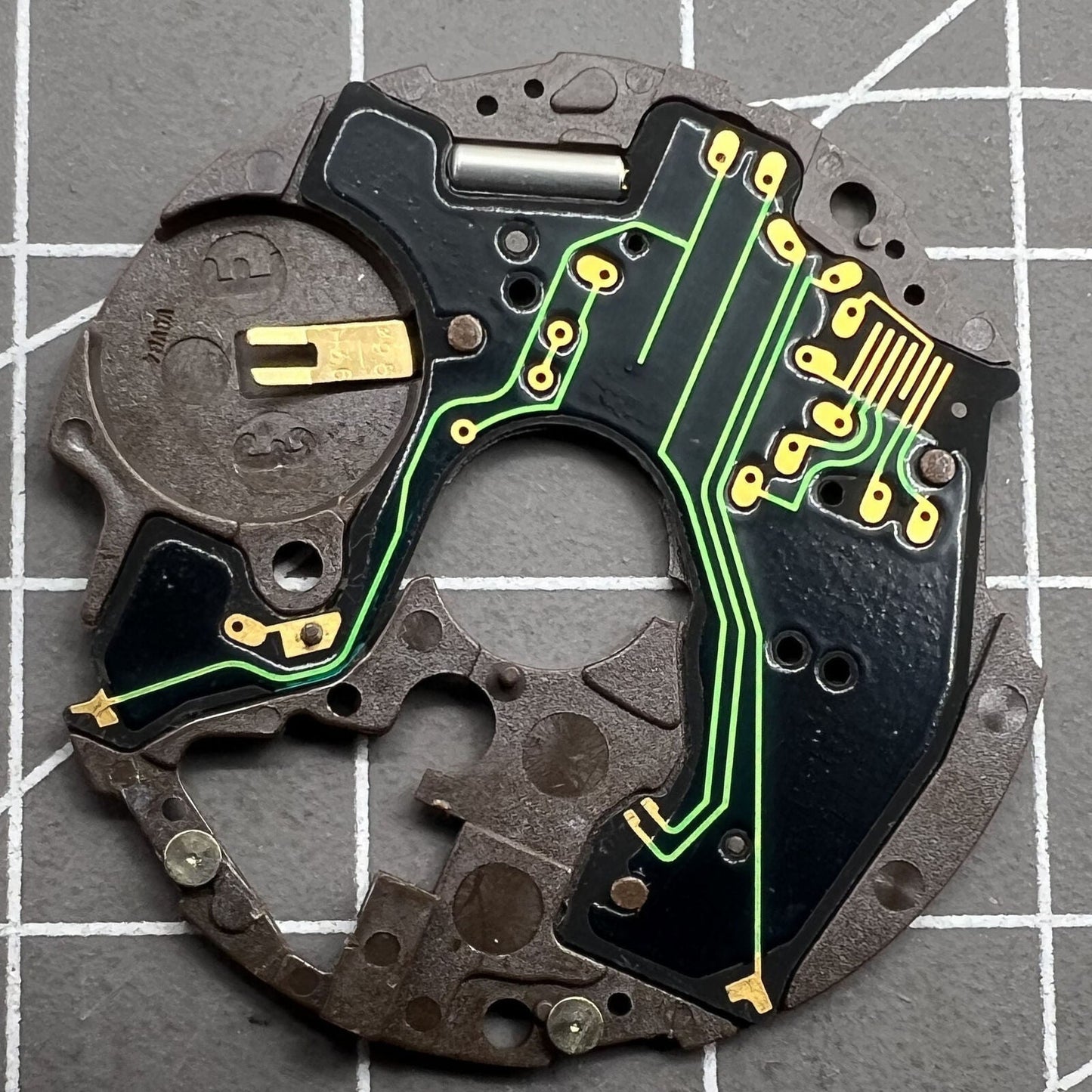 Circuit board for ETA 251.262 watch movement, precision replacement part for timepiece repair.