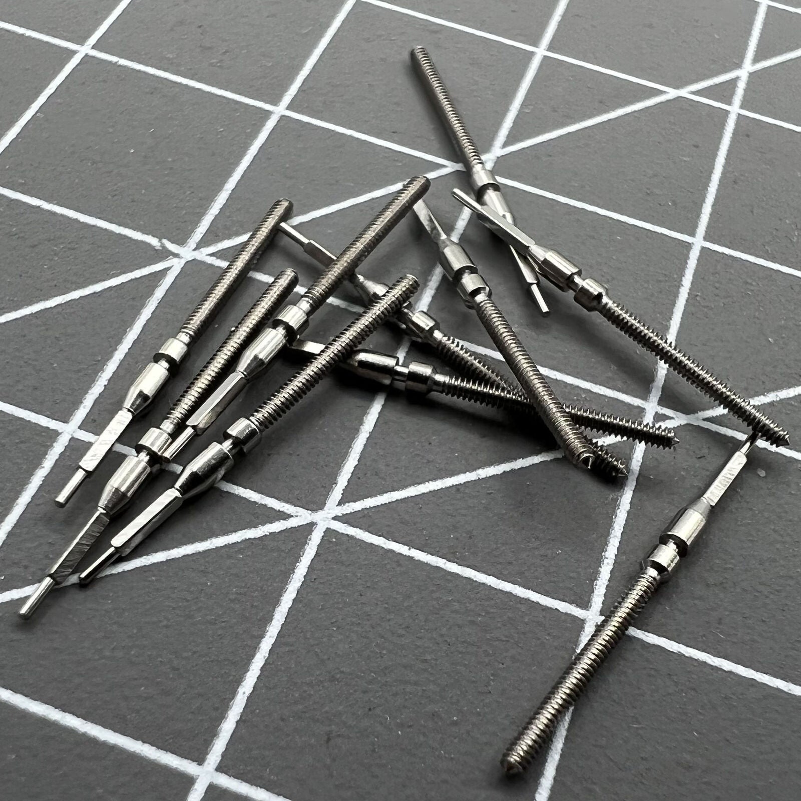 Generic watch winding stem compatible with Tianjin ST1612 movement for precise time adjustments