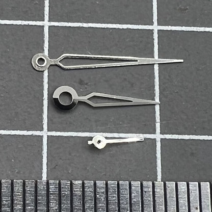 13 mm Uhrzeiger mit silbernem Rand und hohler Pfeilform für Miyota 1L45 Quarzwerk