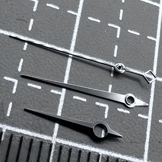 8mmx12mmx12.5mm Black Trim Watch Hands Set for ETA2824 2836 PT5000 Movement