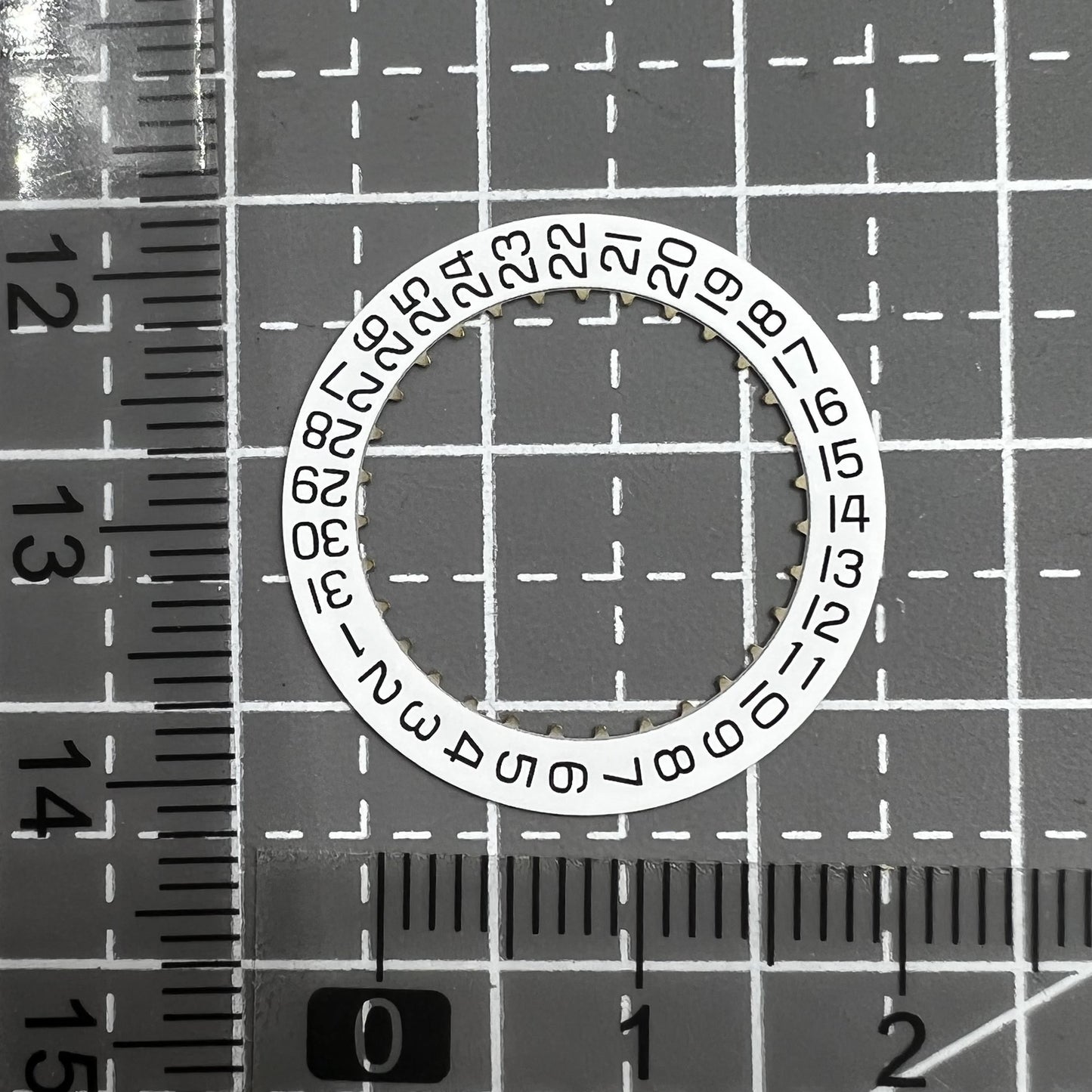 Datumscheibe Weiß Generic Date@3 für ETA 2824-2 Uhrwerk