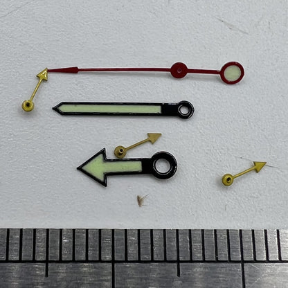 Aiguilles de montre jaunes de 11 mm pour Miyota OS10 OS20 OS60 OS80