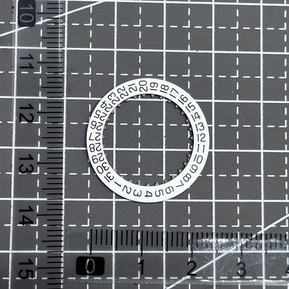 White Date Disk Wheel Date Wheel Genuine for ETA7750 Movement