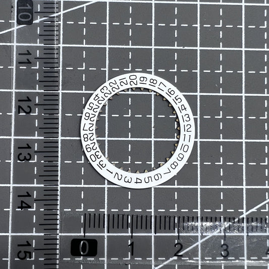 White Date Disk Wheel Date Wheel Genuine for ETA7750 Movement