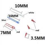 Red Small Second Hands Blue+Red Trim Watch Hands for VD53 VD54 VD57 Movement