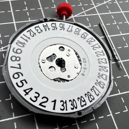Miyota 2415 Quarzuhrwerk mit Datumsanzeige bei 6 Uhr und Uhrenwelle f�r pr�zise Zeitmessung