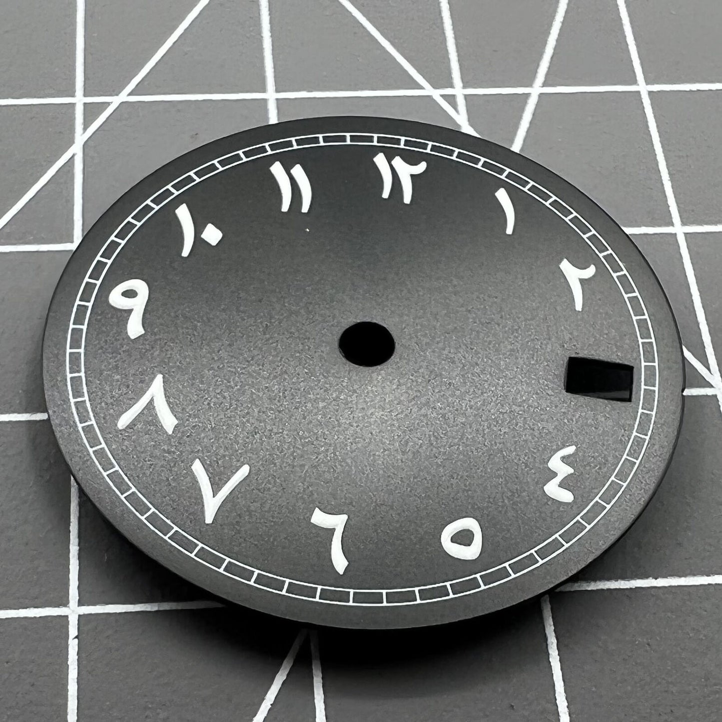 28.50mm AB-4#1 Arabic numeral watch dial for NH35 NH35A movement, classic design.