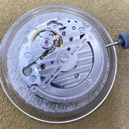 Silbernes, originales Miyota 8247, automatisches mechanisches Uhrwerk mit 2 Zeigern, hergestellt in Japan