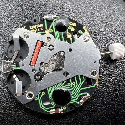 ISA K63 Quartz Watch Movement 3 Hands Display Double Batteries Swiss Made
