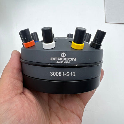 Swiss Bergeon 30081-S10 10 Ergonomic Screwdrivers Set With Rotating Stand