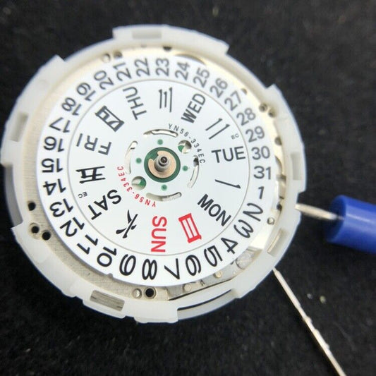 Japan Brand Epson YN56 watch accessory showcasing mechanical movement with date and day display