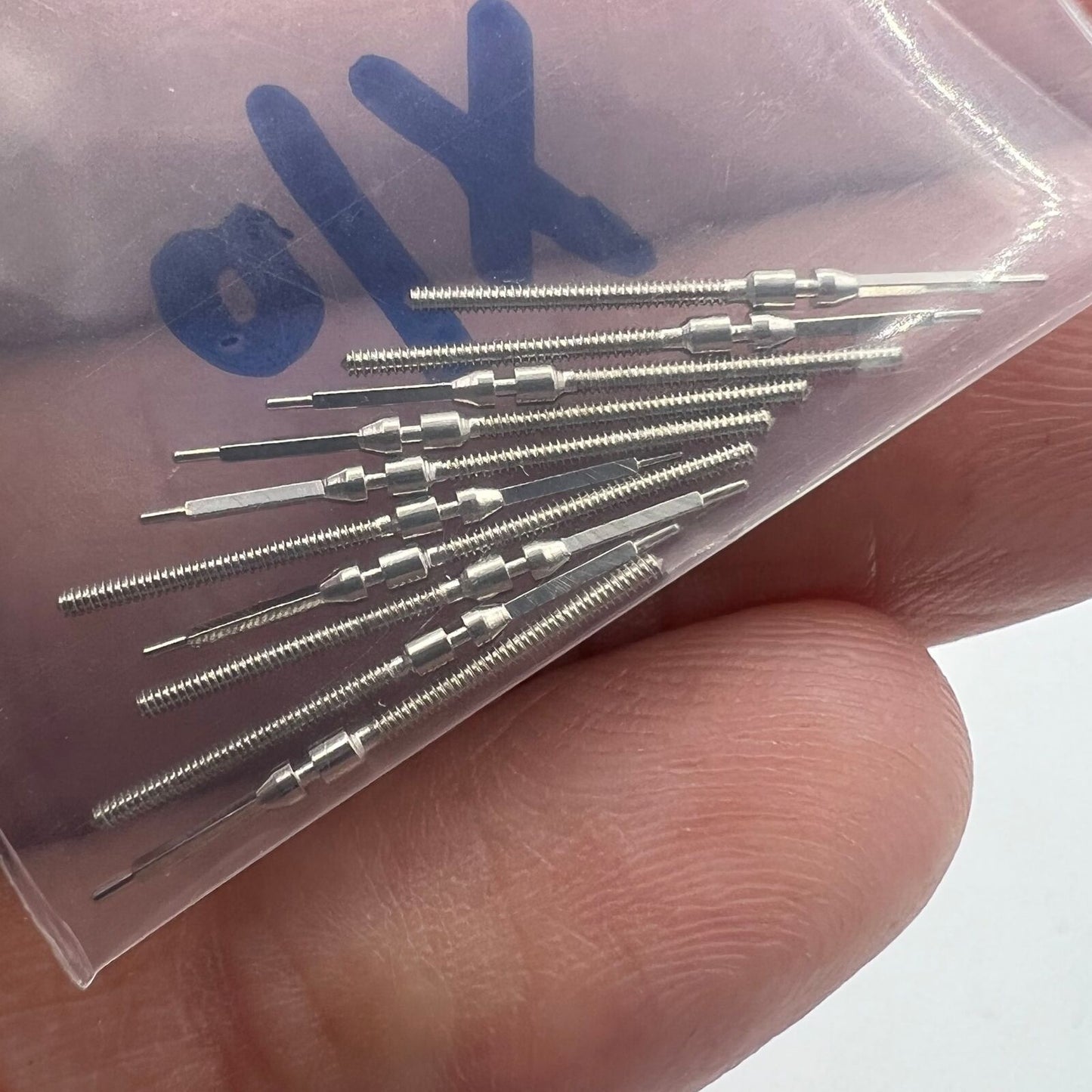 Lot de 10 tiges de remontoir de rechange pour montres, compatibles avec les modèles 8205 et 2813 