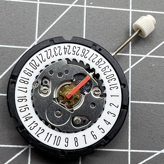 Mouvement de montre à quartz ISA 307, date à 6 heures, ancien stock, original, neuf 
