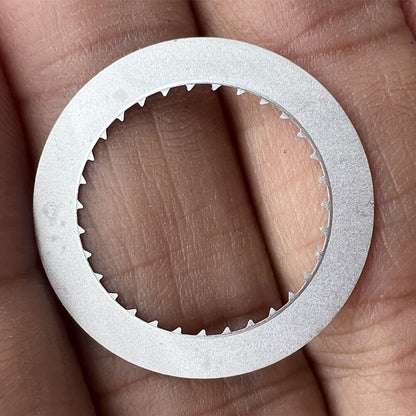 Japan Made black date disk wheel by Miyota, showing date at 3 o'clock for watch repair.