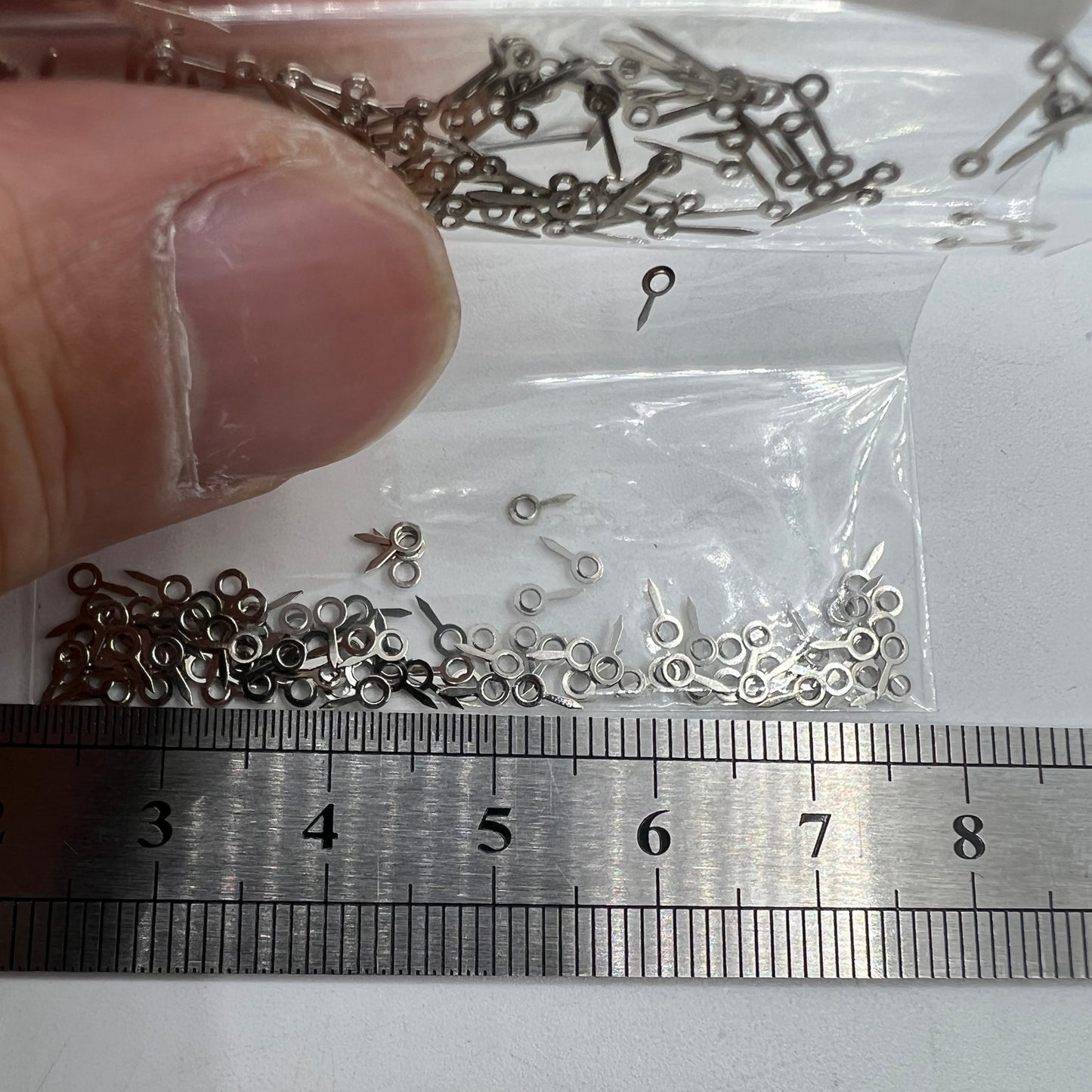 Lot de 100 aiguilles de seconde de 5 mm argentées pour mouvement à quartz Miyota 2035 