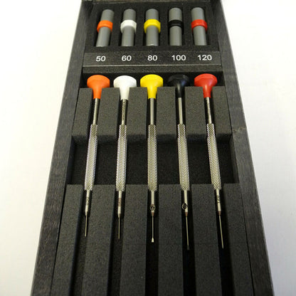 Bergeon 30081-A05 Watchmakers Ergonomic 5 Piece Screwdriver Set Watchmakers Tool