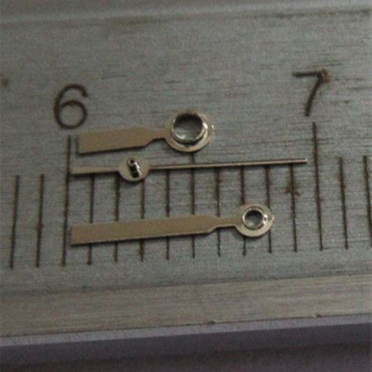 Grey silver square pointed watch hand, 7mm, compatible with Miyota 2035, 2115, 2105 models.