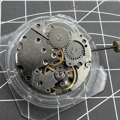 Old Shanghai 25.6mm manual mechanical watch movement by Old Shanghai for men's watch repair and practice.