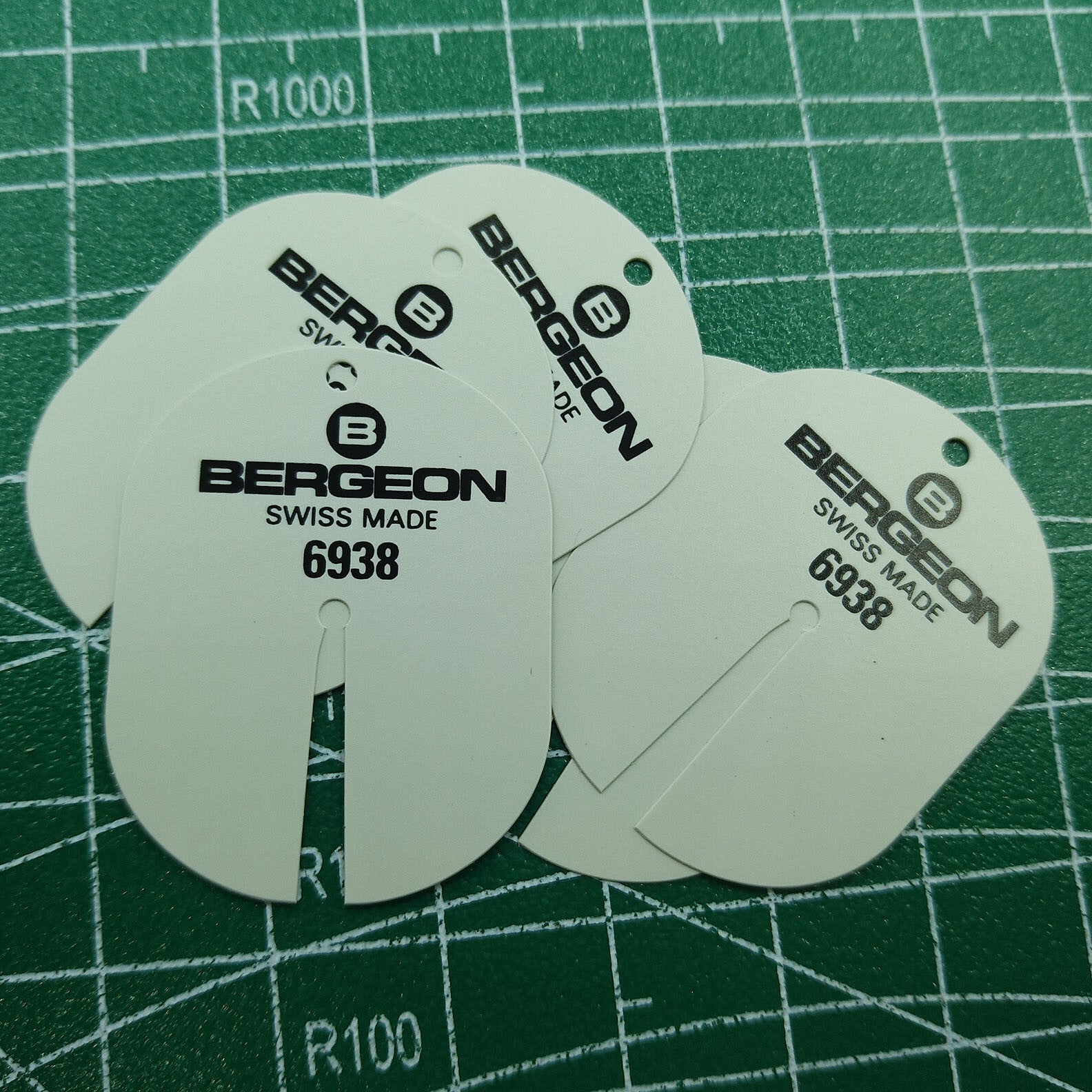 Bergeon 6938 watch dial protectors for professional watchmakers ensuring dial safety during repairs