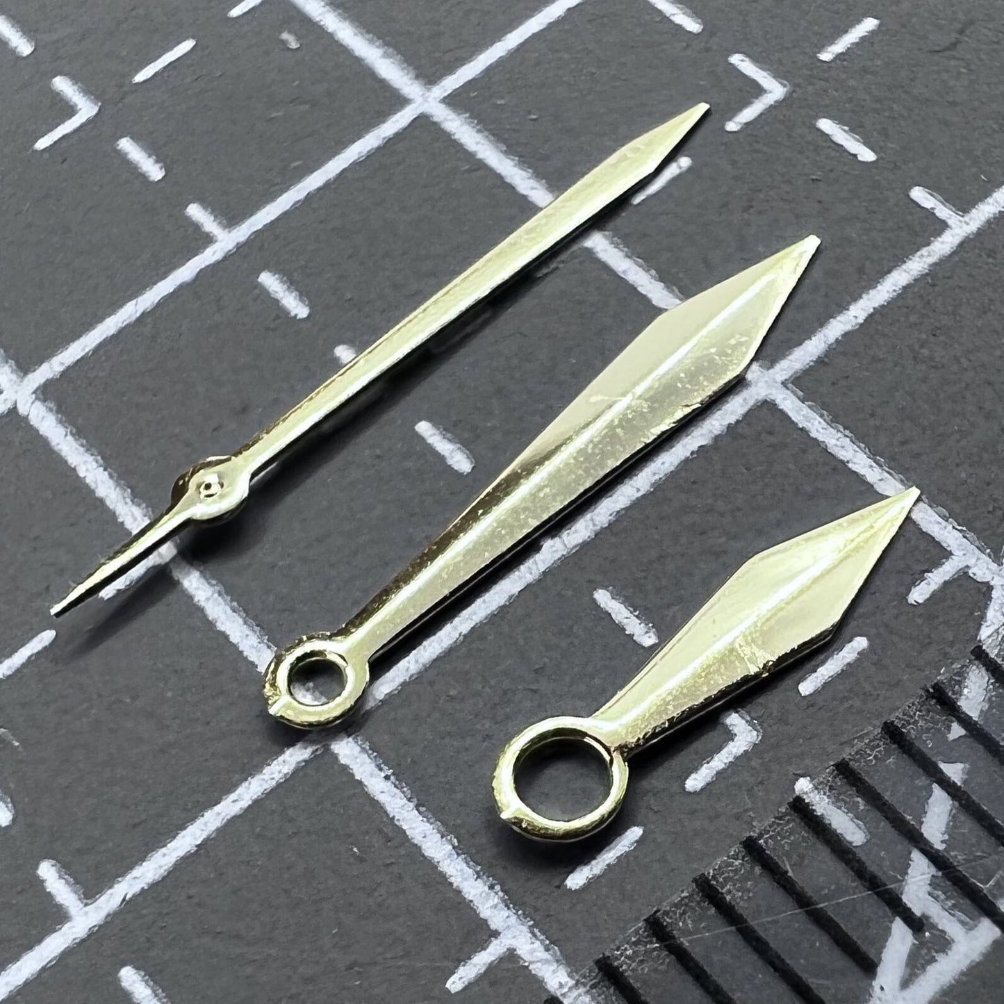 Klassische Golden Rose Uhrzeiger Set ohne Leuchteffekt, passend f�r NH35 NH36 4R 7S Werke von Golden Rose.