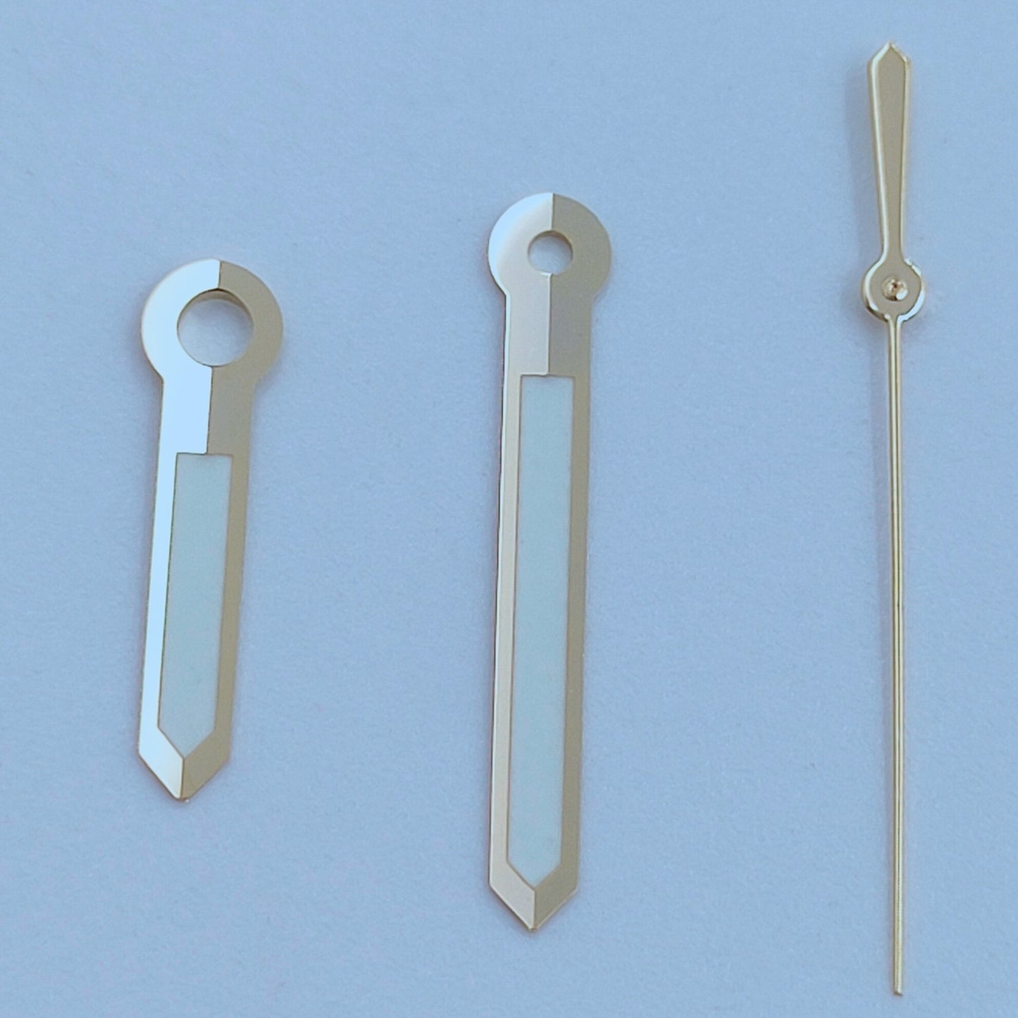 13 mm goldene Zierleiste, weiß lackiert, grüne Leuchtzeiger für NH35 NH36 7S26 7S36