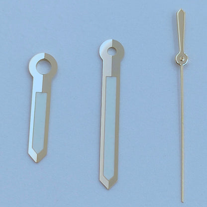13 mm goldene Zierleiste, weiß lackiert, grüne Leuchtzeiger für NH35 NH36 7S26 7S36