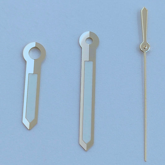 13 mm goldene Zierleiste, weiß lackiert, grüne Leuchtzeiger für NH35 NH36 7S26 7S36