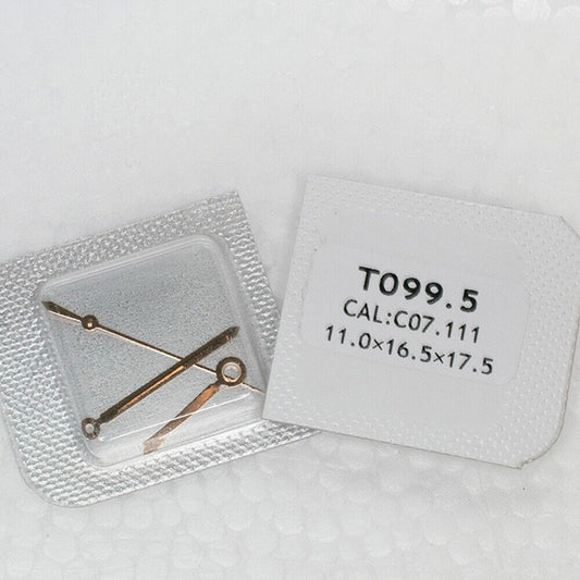 Neues goldenes Uhrzeiger-Set für ETAC07.111-Uhrwerk, geeignet für T099-Uhr