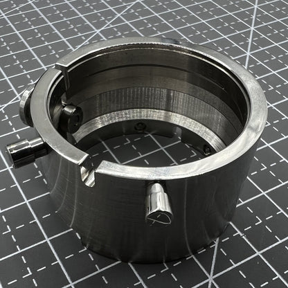 Chromium-plated ETA 7750 movement holder by Generic for precise and secure watch repair tasks