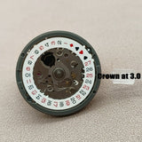 Japan NH35 NH35A Movement Black Spade Automatic Mechanical SKX007 Crown At 3/3.8
