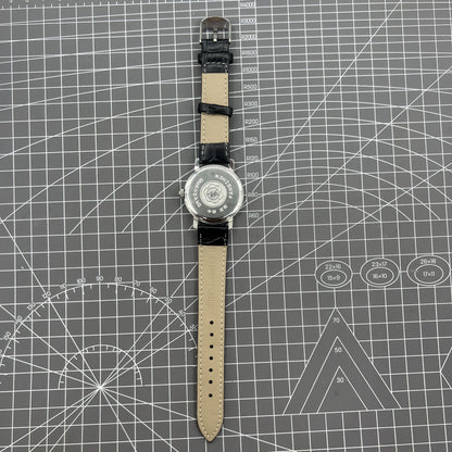 37mm China Baihua manual watch with silver dial, 19 jewels, shock-resistant for lasting durability