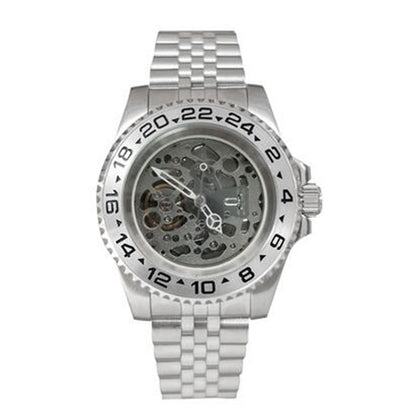 NH70 40mm Stainless Steel Watch Case Sapphire Glass Hollow Dial Luminous Hands