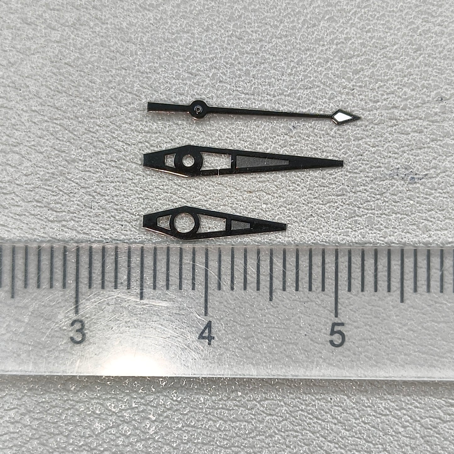 Black Big Arrow with Green Lume Watch Hands for NH35/36 NH38 NH72 NH70