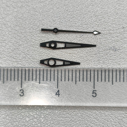 Black Big Arrow with Green Lume Watch Hands for NH35/36 NH38 NH72 NH70