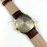 HONGLIAN Manual Mechanical Watch 3 Golden Hands Golden Nail Golden Watch Case