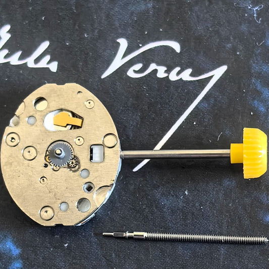 Japan Made Miyota 3N20 quartz watch movement with 2 hands for precise watch repair parts.