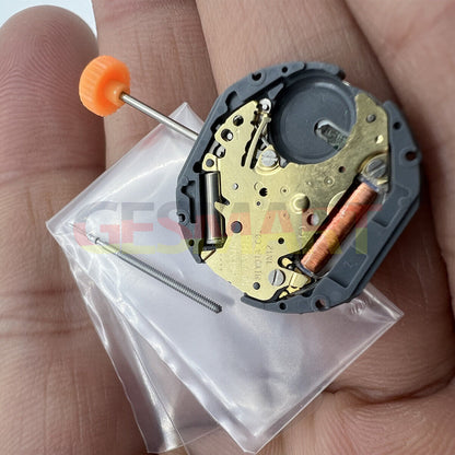 Miyota 1N12 quartz movement with date display at 3 and 6 o'clock, precise Japan-made watch part