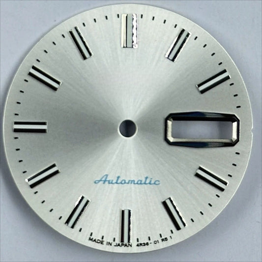 28.5mm White Modified Datejust Green Luminous Watch Dial for NH35 NH36 Movement
