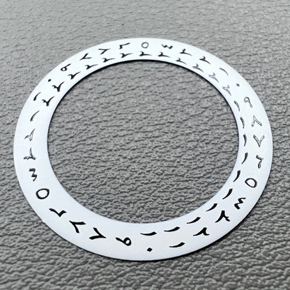 Datumsscheibe Rad mit schwarzer arabischer Schrift für NH35 NH36 Datum bei 3