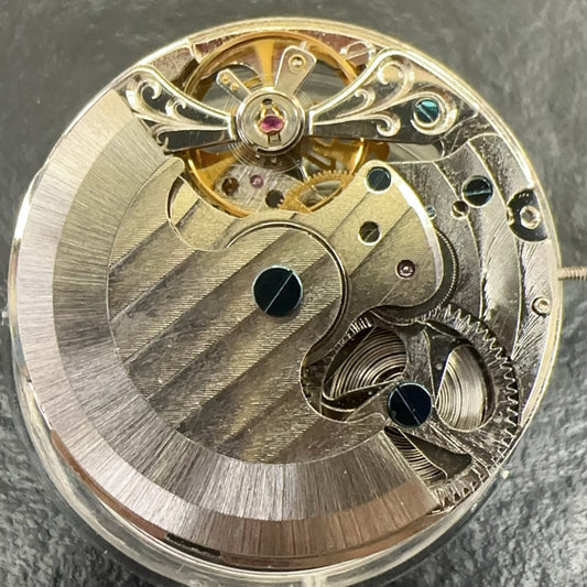 Hollow China Made Hangzhou Mechanical Movement Double Mainspring Watch Part
