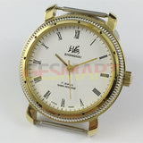 36mm Shanghai Factory Made 8120 Manual Mechanical Watch 17 Jews White Dial