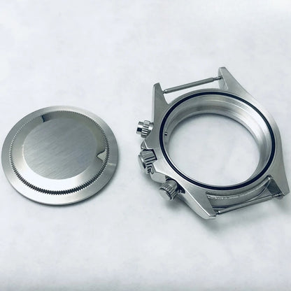 40mm Steel Waterproof Watch Case Chronograph Sapphire Crystal Fit VK63 VK64