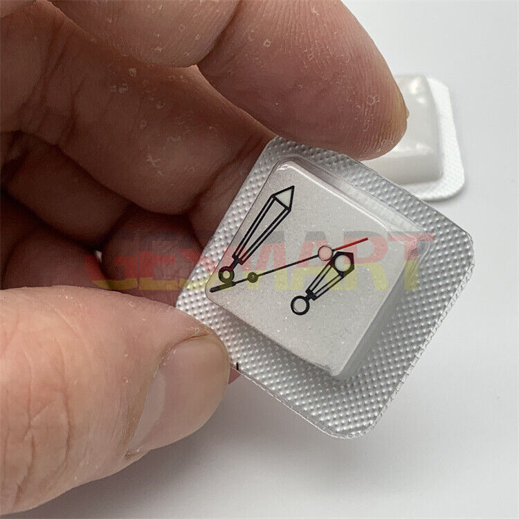 007 brand green luminous 14mm 3 Hands set for ETA 2824 movement, enhancing watch dial visibility.