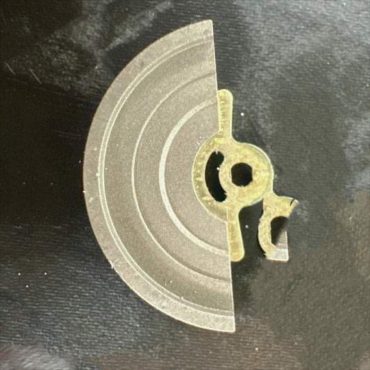 Silver rotor oscillating weight for NH05B watch movement, generic replacement part.