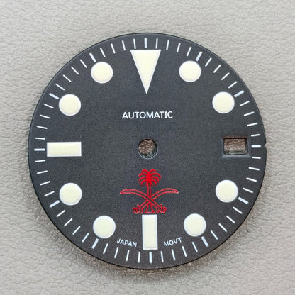 watch dial with S logo