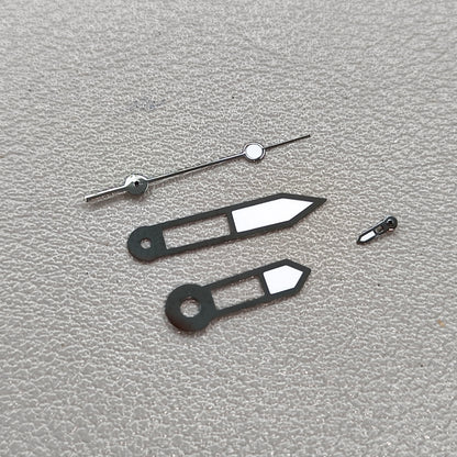 Dark Silver Trim Lume 4 Pins Watch Hands Set for NH39 Movement